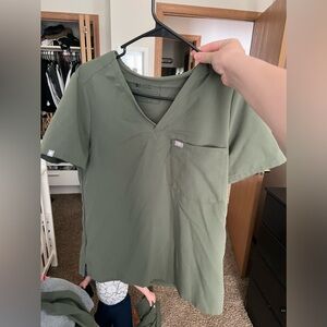 Figs Moss Green Scrub Set